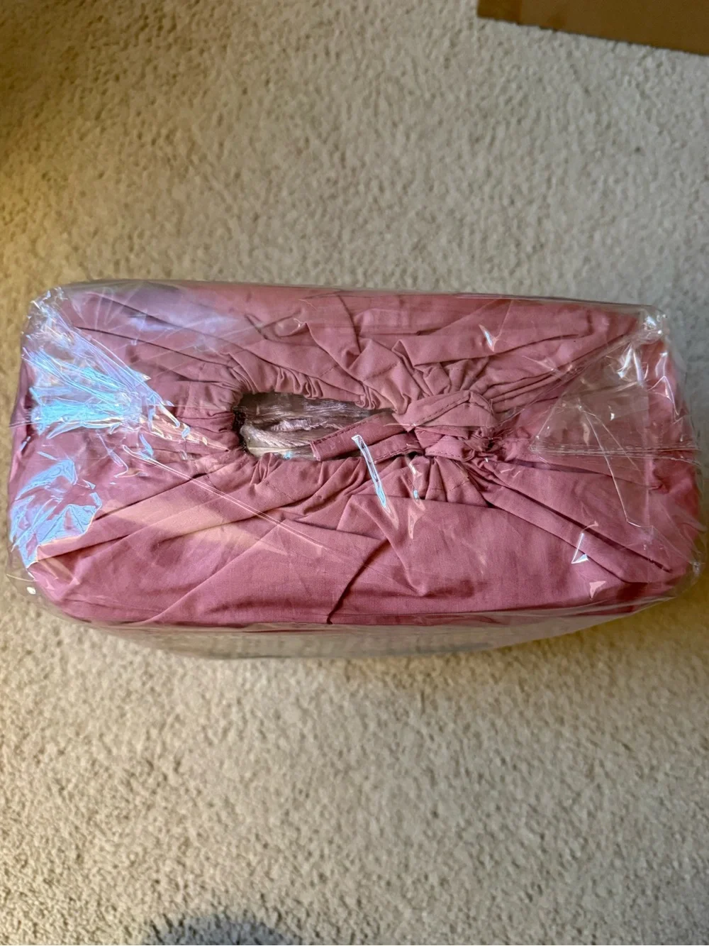 NWT Scalloped Velvet Duvet Cover Set - Rose
